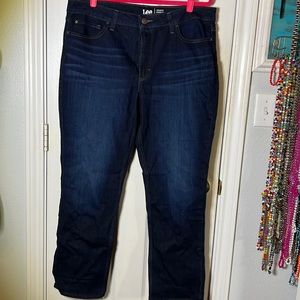 Lee, straight leg, mid rise jeans